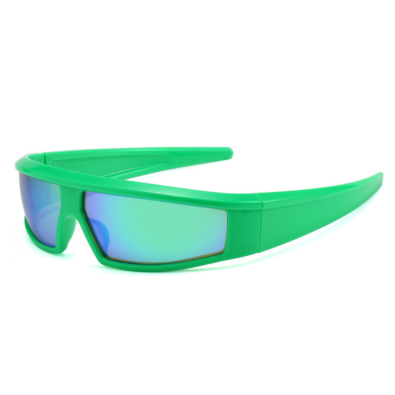 Wholesale Sports Y2K Fashion Colorful Reflective Sunglasses